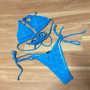 Cider Bright Blue Bikini Set